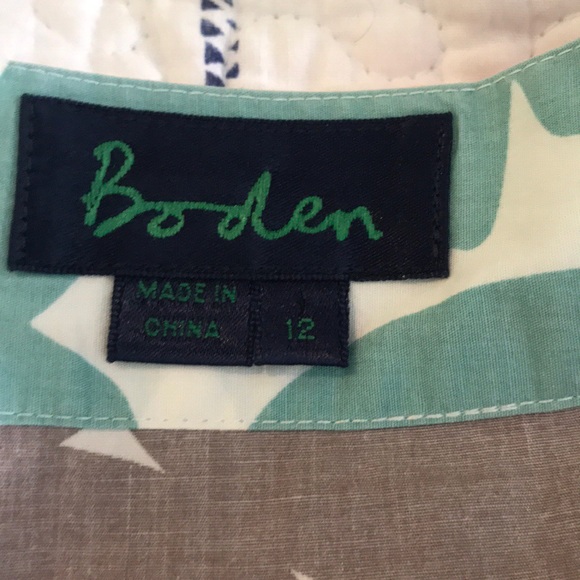 BODEN Tunic Casual Geometric top Size 12 - Picture 7 of 7